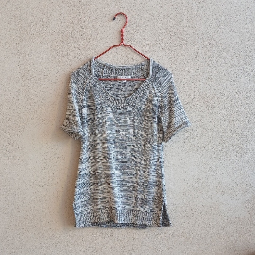 "Make Offer" CAbi Black and White Knit Top